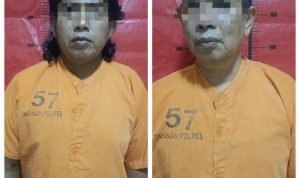 (Foto : Dokumentasi Polres Sumenep) Oknum LSM, SB (kiri) oknum ASN, JF (kanan)