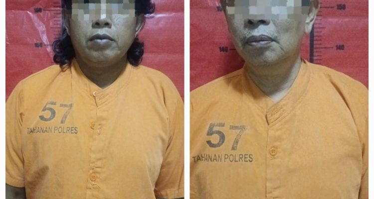 (Foto : Dokumentasi Polres Sumenep) Oknum LSM, SB (kiri) oknum ASN, JF (kanan)