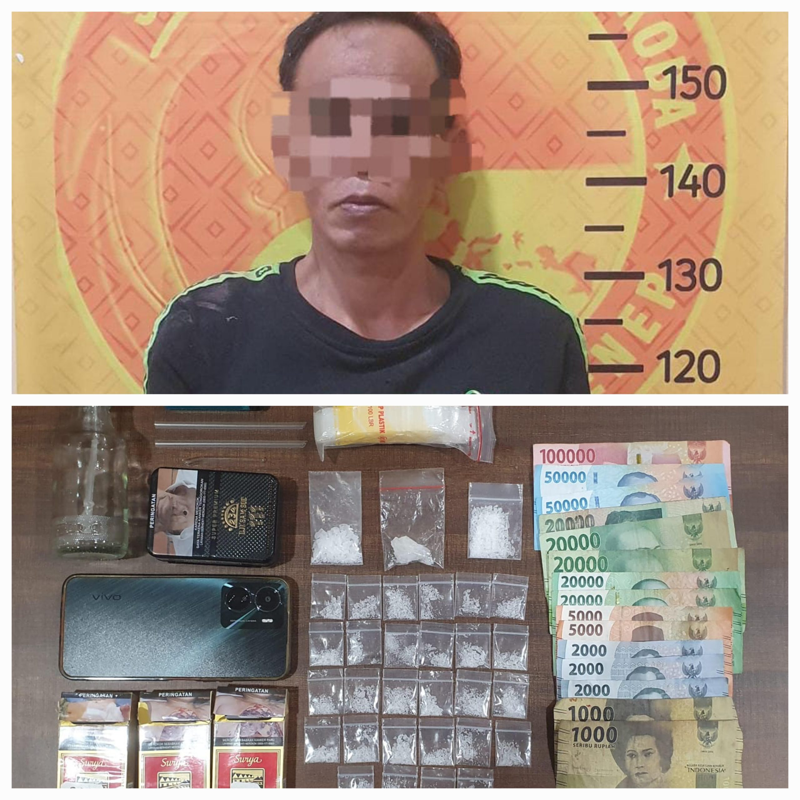 (Dokumentasi Polres Sumenep) Terduga pelaku dan barang bukti yang diamankan